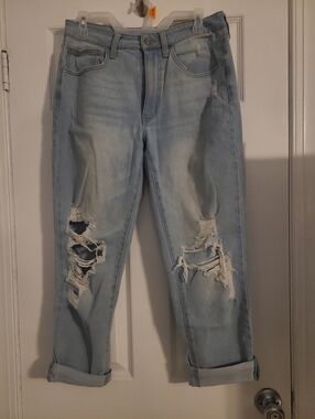 No Boundaries Light Blue Distressed Boyfriend Jeans